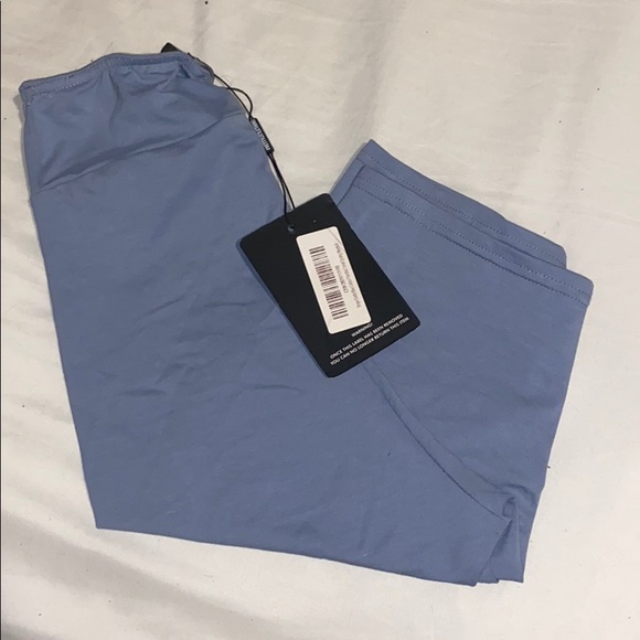 Blue high-waisted bike Shorts - Picture 3 of 3